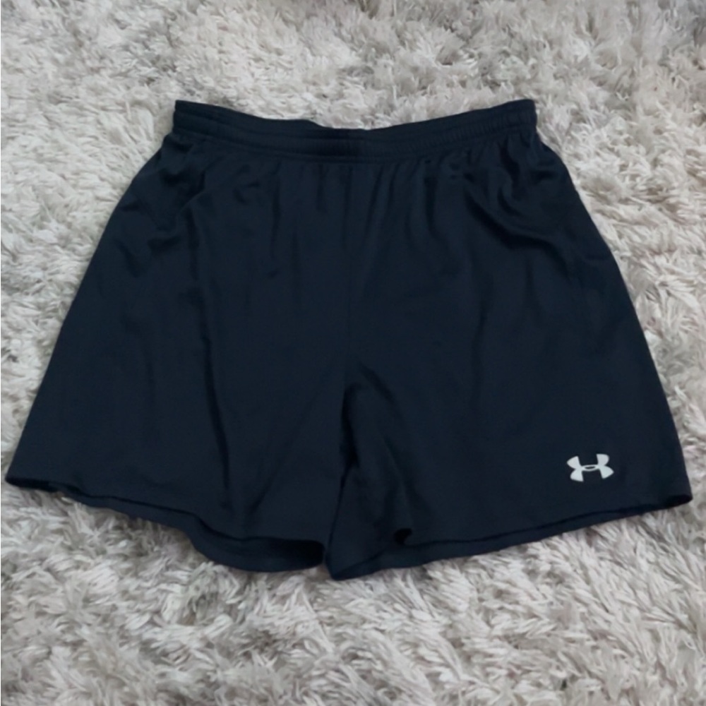 Navy Blue Loose Basketball Shorts Brand- Under Armour Size- Medium